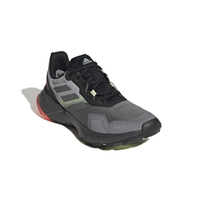 adidas Trail-buty biegowe Terrex Soulstride Rain.RDY (wodoodporne) szare damskie